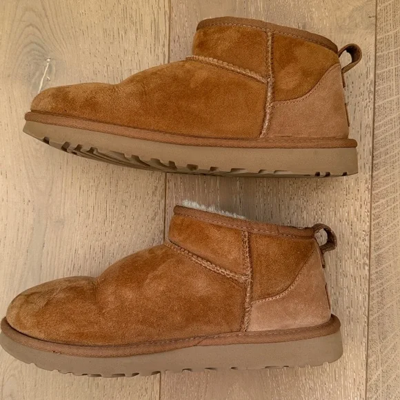 UGG Boots Classic Ultra Mini in Chestnut - Picture 11 of 14